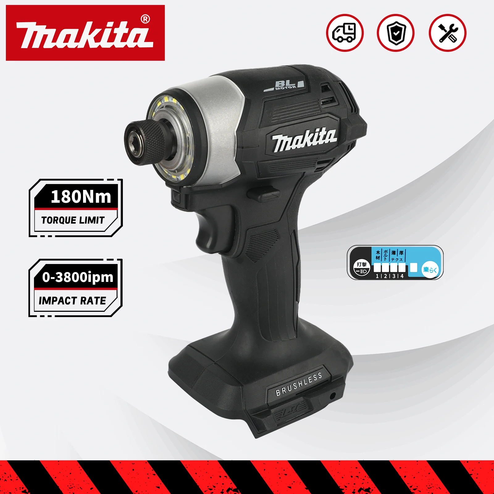 

Бесщеточная дрель Makita 18V DTD173 черного цвета, 180 Нм, для дома и DIY, электрическая, для дерева/болтов/Т-образного захвата