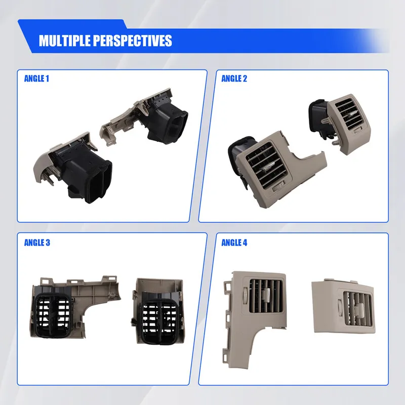 Montaje de salida de aire acondicionado para salpicadero de coche, Panel de ventilación izquierdo y derecho para Toyota Corolla 2007-2013, A/C, cubierta LHD