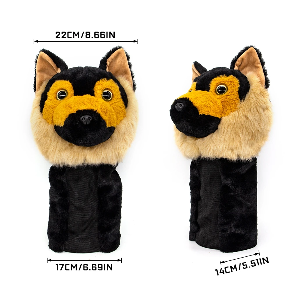 Golf Club Headcover Dieren Pop, Polyester Materiaal, Houten Hoofd Covers, #1 Driver, Hout, Koala, Hond, Tijger, Panda, Shiba