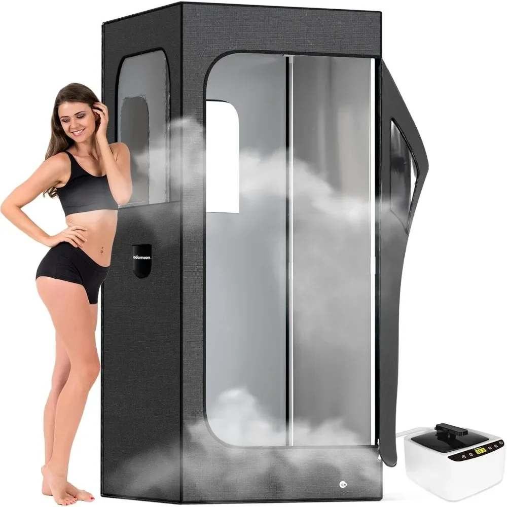 Sauna Room Dimensioni Sauna a vapore - Tenda per sauna interna Home Spa Rilassamento Aumenta la salute e il recupero 2.6L 1000W Sedia a vapore Telecomando