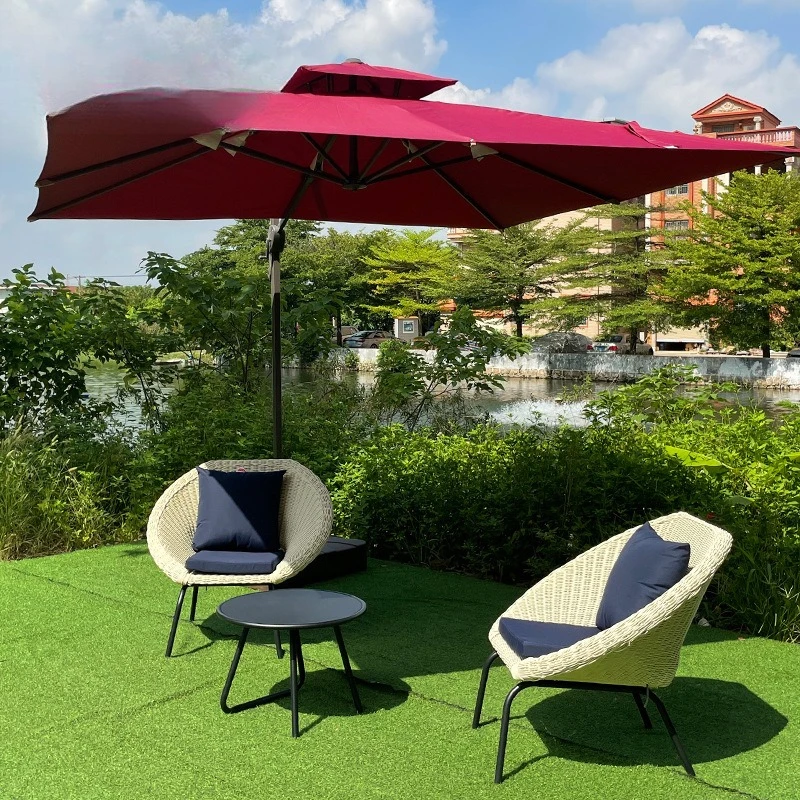 

Customizable Outdoor Furniture Sea View Rooms Resort Rattan Sofas Outdoor Sun Protection Tables and Chairs