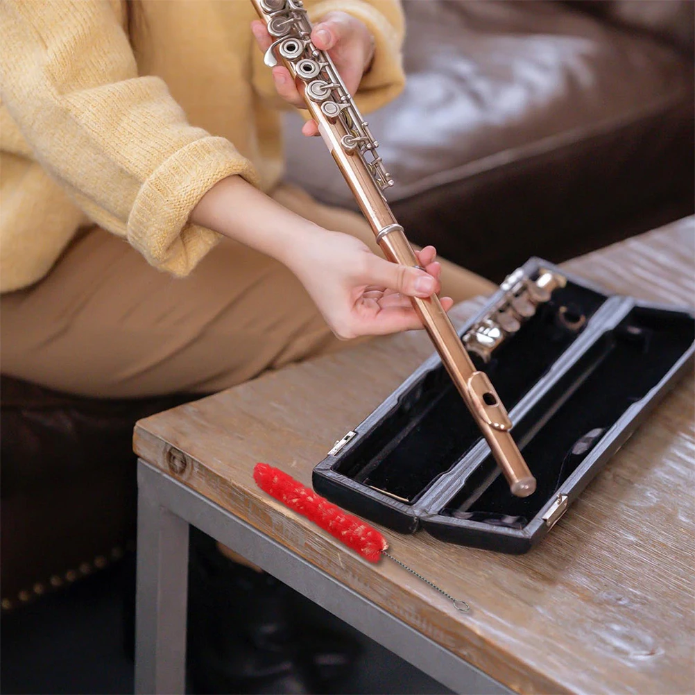 

Clarinet Cleaning Brush Material Long Lasting Swabs Instrument Dust Accessory Storage Practical Space Saving