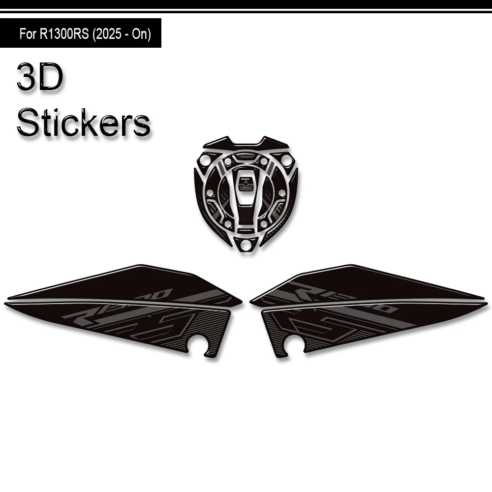 

Motorcycle Tank Pad for R1300RS R 1300 RS R1300 2025 2026 Fuel Gas Knee Grips 3D Stickers Decals Protection Cap