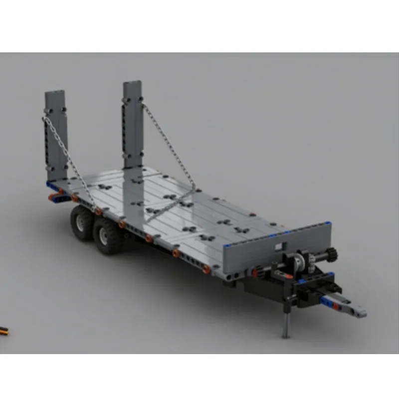 City MOC-277843 Transport Small Tilt Three-Axle Trailer Building Block Model 326Parts Creative Adult Birthday Christmas Toy Gift