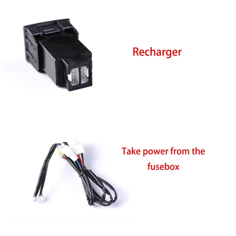 For VW POLO 2004-2011 1PC 12V 24V Dual USB Car Charger Socket with QC3 0 and PD Fast Charging Type C Port Replacement view 3