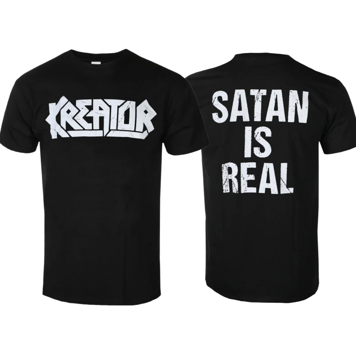 

Футболка Kreator Satan Is Real с художественными узорами, летняя модная футболка для мужчин и женщин, хлопковая футболка, повседневная уличная классическая футболка с принтом группы