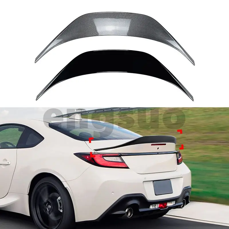 Rear Tail Wing Spoiler Lip Fixed Wing For Toyota GR86 Subaru BRZ 2022+ Car Body Kit Modification High Quality Glossy Black