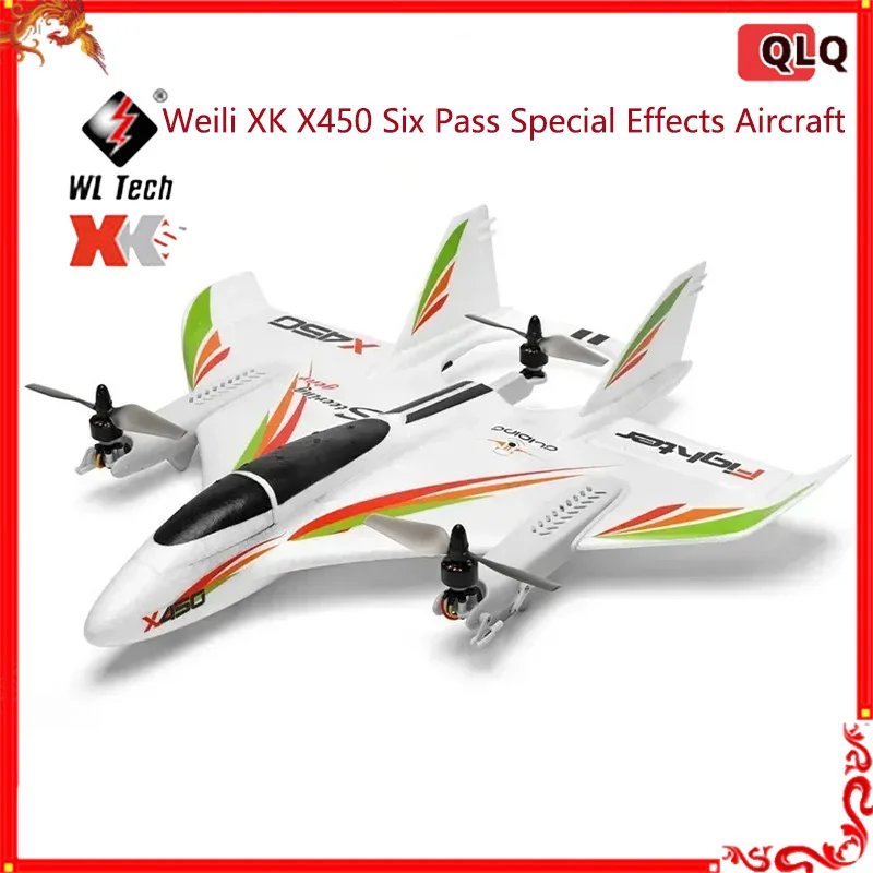 

Weili Xk X450 Remote Control Glider Model Multifunctional Vertical Takeoff And Landing Special Effects Six Way Brushless Vehicle