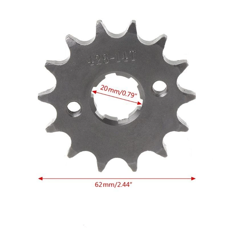 

Мотоциклетный скутер для бездорожья 10T/19T, передняя звездочка, шестерня для велосипеда, диаметр отверстия 20 мм