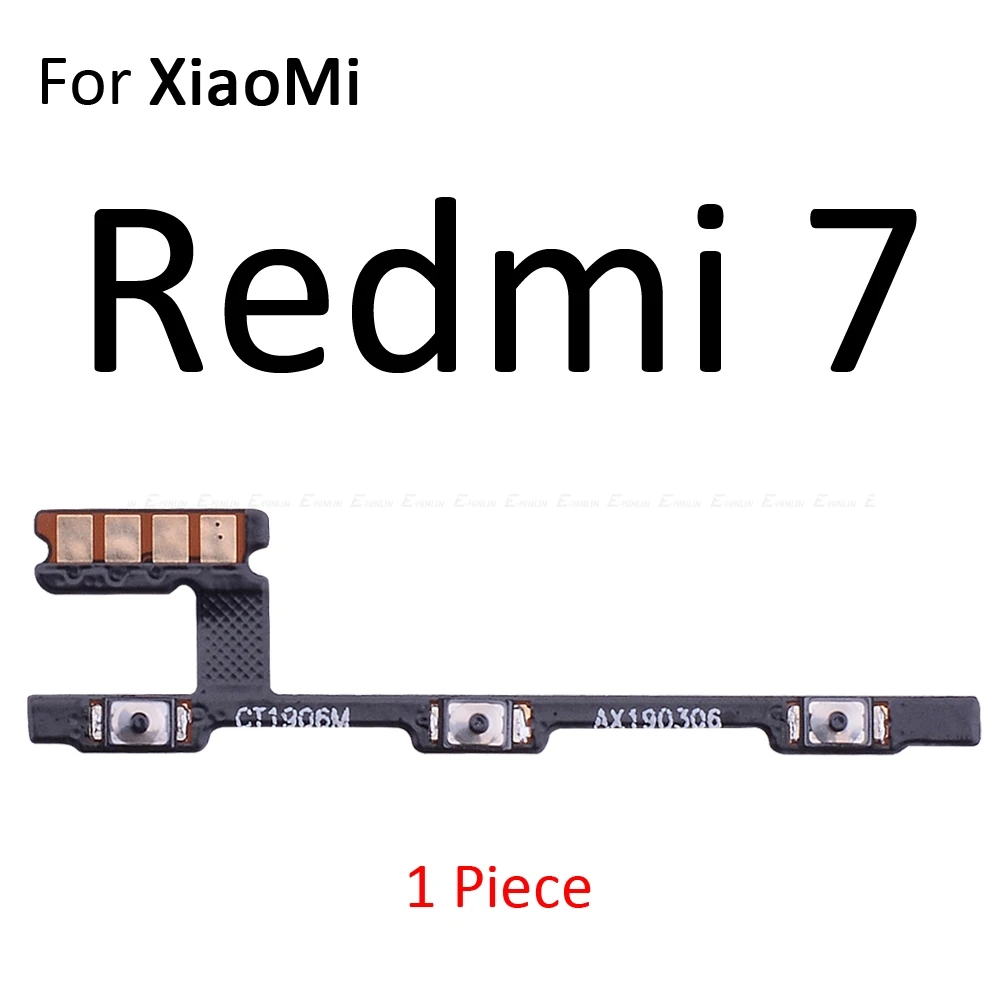 Switch Power ON OFF Button Flex Cable Ribbon For XiaoMi Redmi Note 8T 8 7 6 Pro 8A 7A 6A S2 Mute Silence Volume Key Repair Part