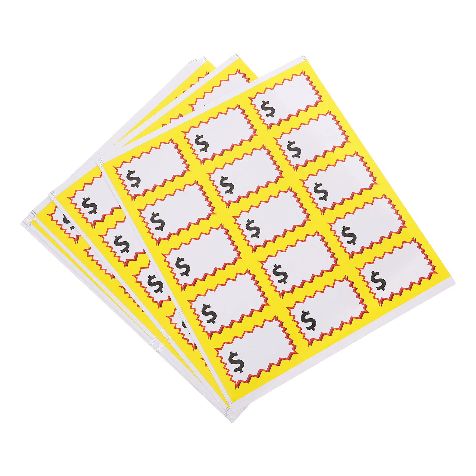 

10 Sheets Price Sticker PP Paper Waterproof Self Adhesive Garage Sale Retail Tags Yard Signs Folder Labels Storage