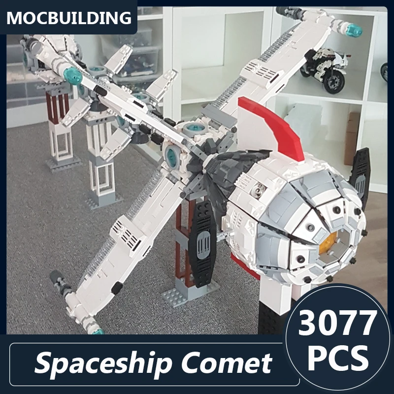 Spaceship Comet Model Moc Building Blocks Diy Assembled Bricks Space Display Xmas Toys Gifts 3879PCS