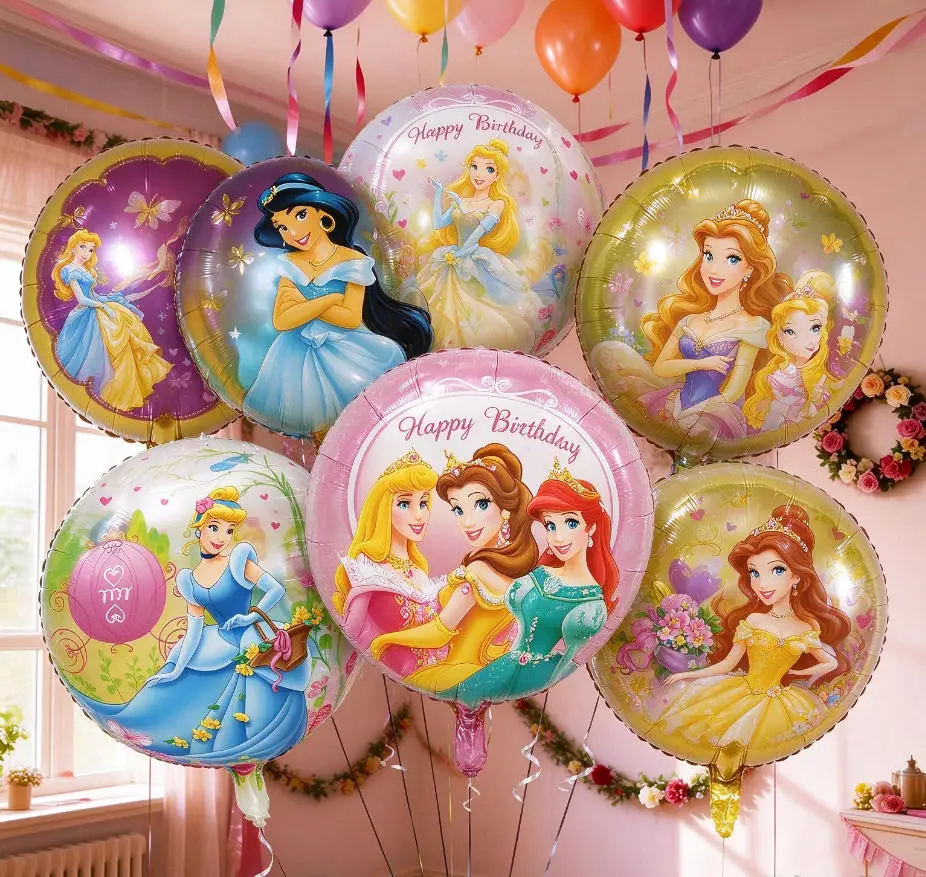 Disney Princess Series DIY Balloons, Birthday Party Decorations, Wedding Supplie, Celebration Event Photo Props Balloons