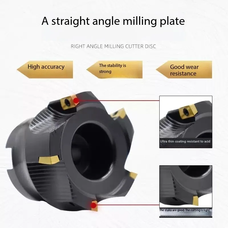 CNC قاطعة المطحنة رئيس بالقطع مركز آلة طحن 90 درجة الزاوية اليمنى نهاية قاطعة المطحنة رئيس 300r50 63 #4