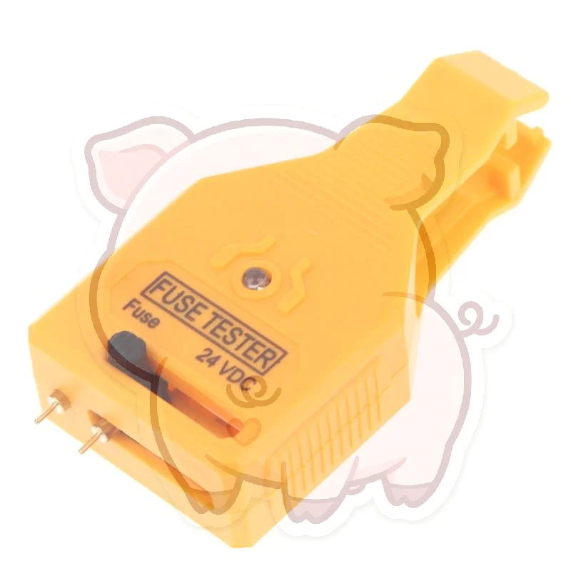 24V DC Auto Fuse Tester 1Pcs with LED Indicator Non Slip Grip Portable Device for Professional Auto Mechanics