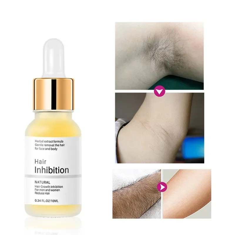 Body Hair Remover for Women Men Painless Depilation Cream Underarm Bikini Hair Inhibitor Permanent Powerful Hair Removal Serum