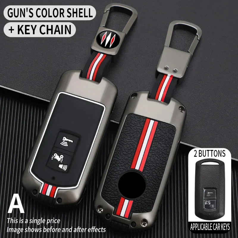 2 buttons zinc alloy car key case cover shell for Honda motorcycle Vario pcx160 pcx150 xadv750 vision sh350 sh300 accessories