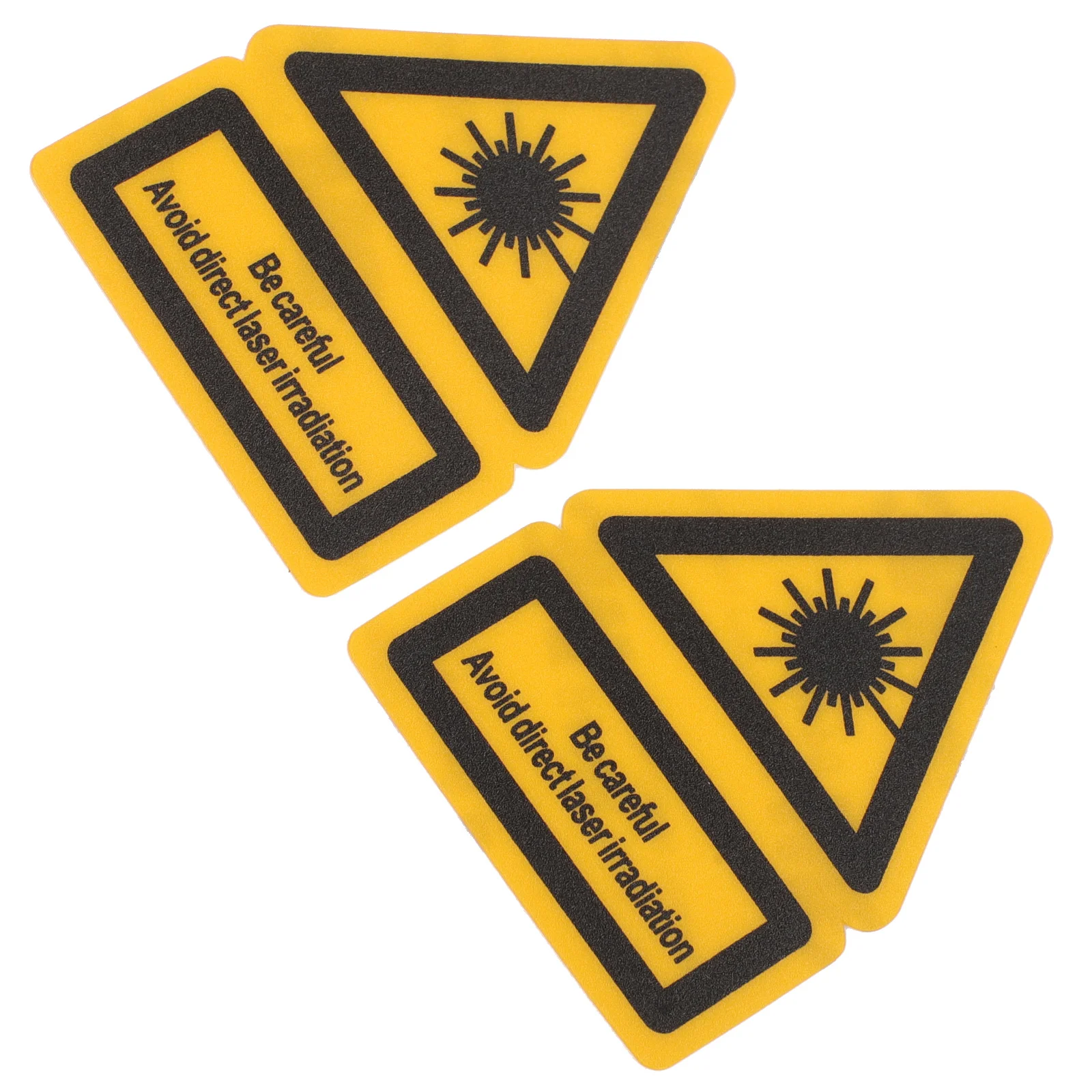 2 Pcs Caution Risk Danger Sticker High Voltage Warning Labels Laser Marking Stickers Sign Safety