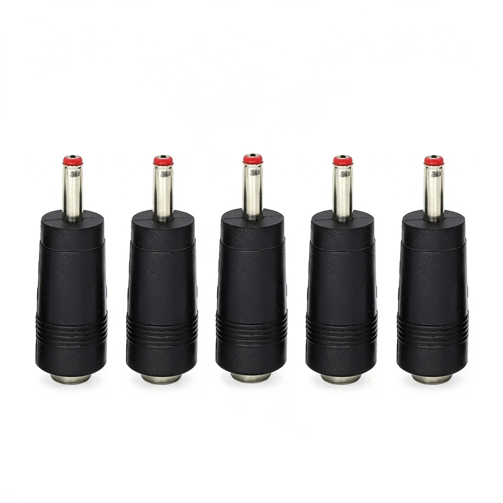 5Pcs DC 5.5 x 2.1mm Female to 3.5 x 1.35mm Male DC Power Plug Adapter Connector  Laptop 5.5*2.1 to 3.5*1.35 Conversion