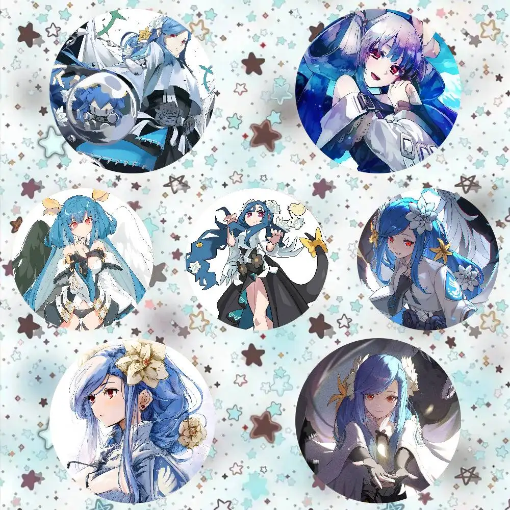 Pin de solapa redondo con diseño de Queen Dizzy del juego de lucha G-Guilty Gear, para mochilas, maletines, broche láser, regalos para ropa