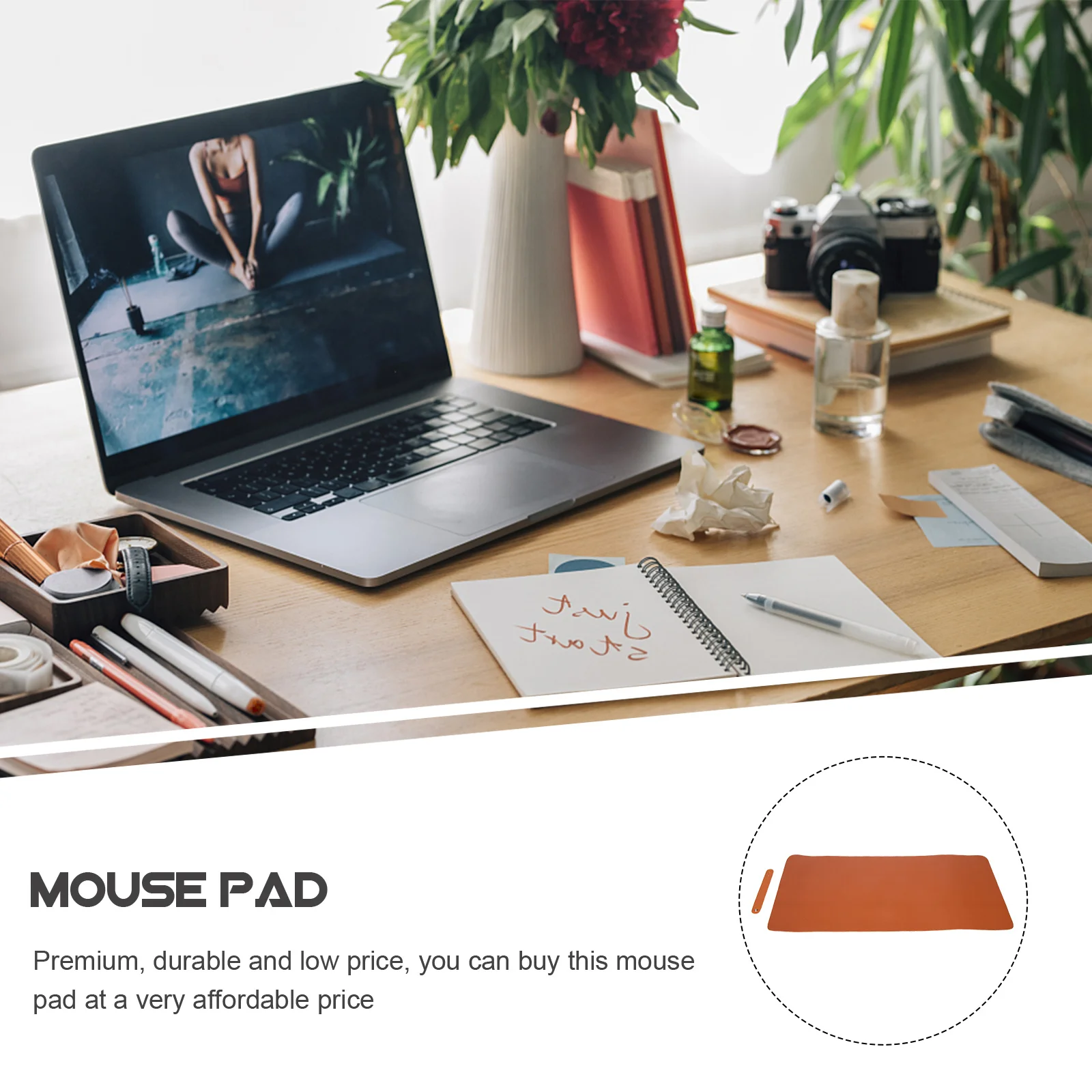 

PU Desk Pad Large Office Mouse Mat Anti Skid Desktop Protector Home Office Writing Mat Multifunction Laptop Pad