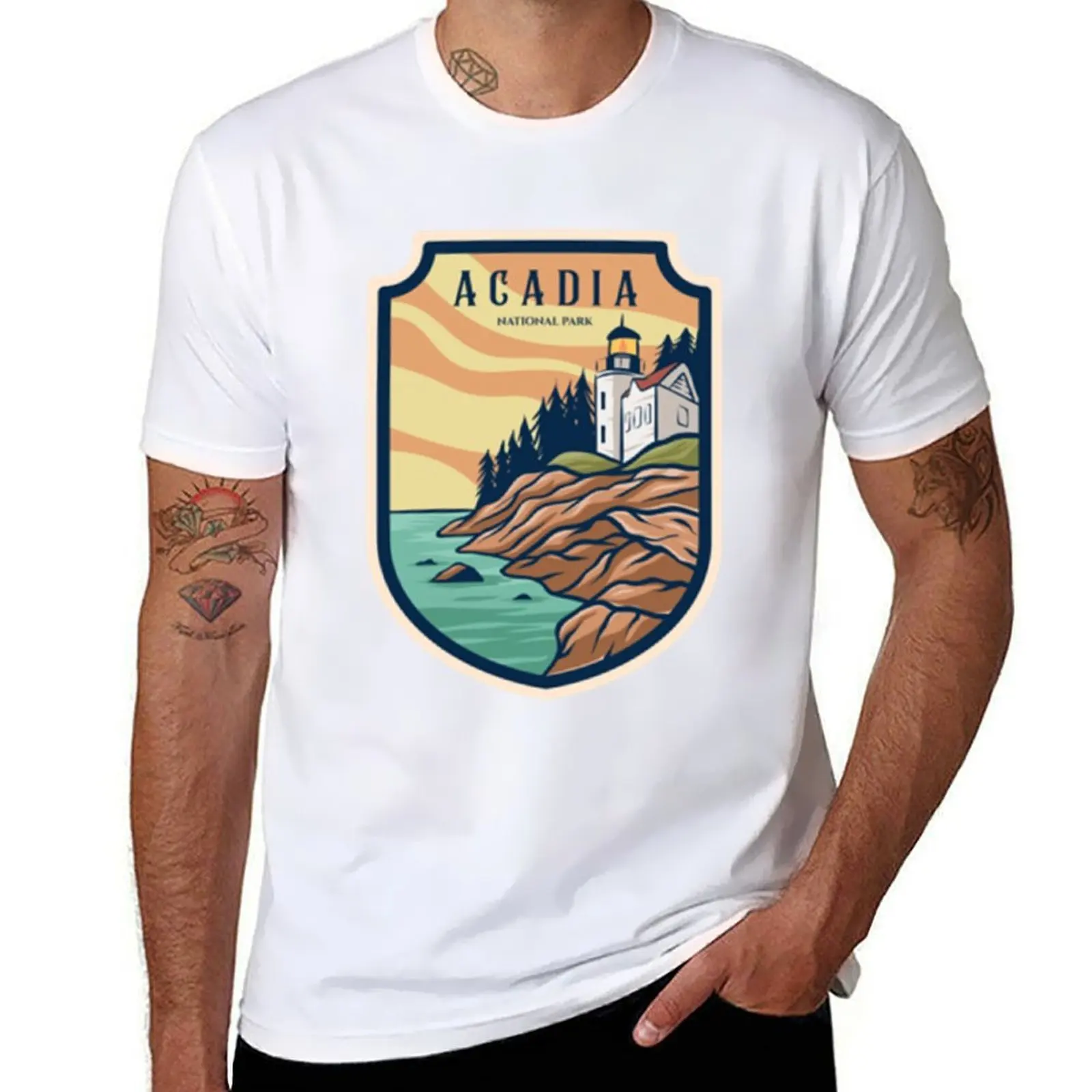 

Acadia National Park T-Shirt man t shirt cotton high quality essential t shirt T-Shirt