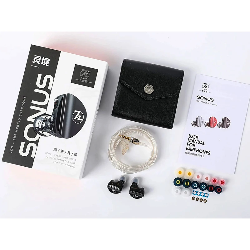 7HZ SONUS 1DD+1BA Hybrid Earphone IEM HIFI Music Earbuds 0.78mm Detachable Cable HIFI Music wired Headsets tinhifi