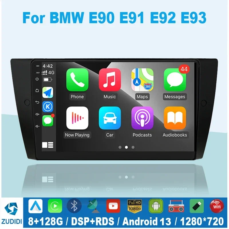 

Android 13 For BMW 3-Series E90 E91 E92 E93 Car Radio Car video players CarPlay Android Auto GPS Navigation No 2 din 2din DVD