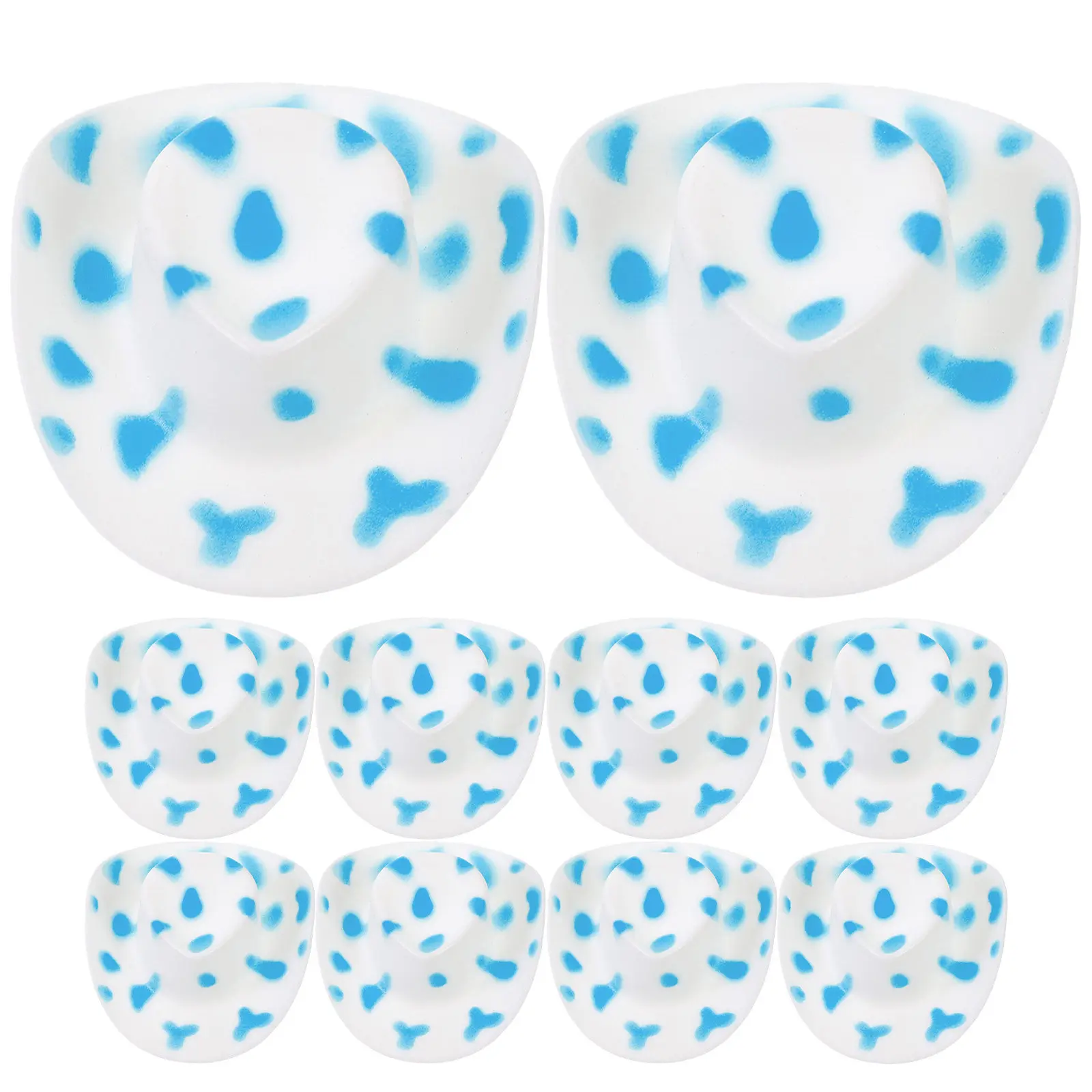 10 Peças de Mini Chapéus de Cowboy para Artesanato, Chapéus Pequenos Estilo Ocidental, Adereços Decorativos para Festas, Decorações de Bolo, Acessórios DIY