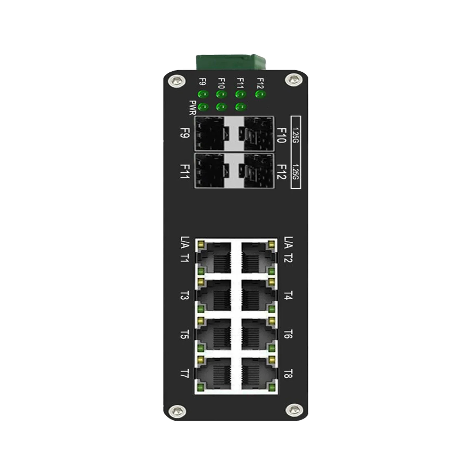Managed Network Switch Industrial L2+ 8 Port 10/100/1000T + 4 Port 1000X SFP Gigabit Ethernet Switch