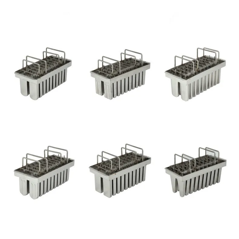 #￥forWholesale 20Pcs Stainless Steel Popsicle Molds Commercial Ice Pop Molds Ice Cream Maker Mold with Stick Holder