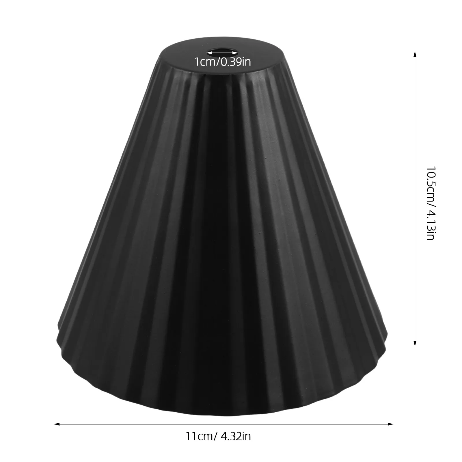 Warmer Lamp Shade Black Metal 10Mm Hole Diameter Minimalist Iron Art Bell Lampshade Wax Melt Lamp Cover Aroma Diffuser