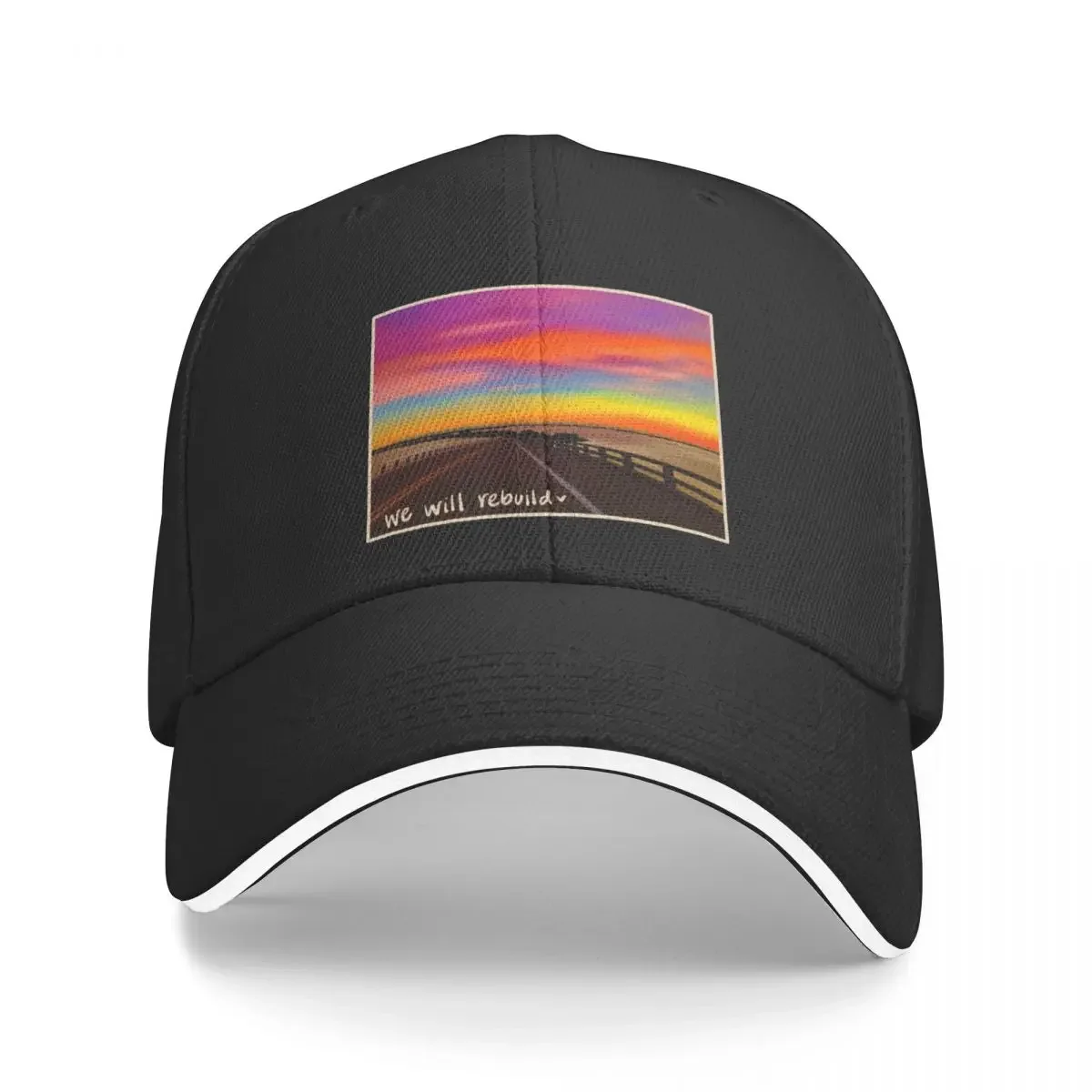 We Will Rebuild - Sanibel Island Causeway Baseball Cap Golf Cap luxury woman cap Military Tactical Women Beach Fashion Men's