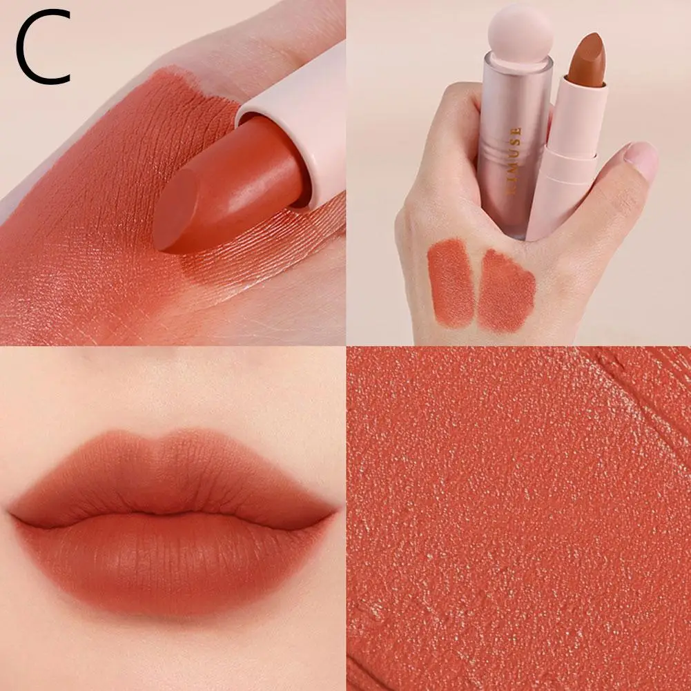 Matte Lipstick Long Lasting Waterproof Lip Stick Smudge-free Lip Velvet Highly Finish Classic Makeup Pigmented Tint U8W8