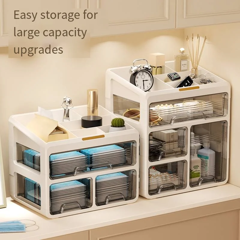 صندوق دواء نوع درج صندوق دواء عائلي صندوق تخزين الأدوية المنزلية تركيب مجاني ذو طبقات ذات سعة كبيرة