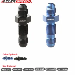 0 Degrees AN3 AN4 AN6 AN8 AN10 AN12 Straight AN Bulkhead Adpater Aluminum Fitting Adaptor