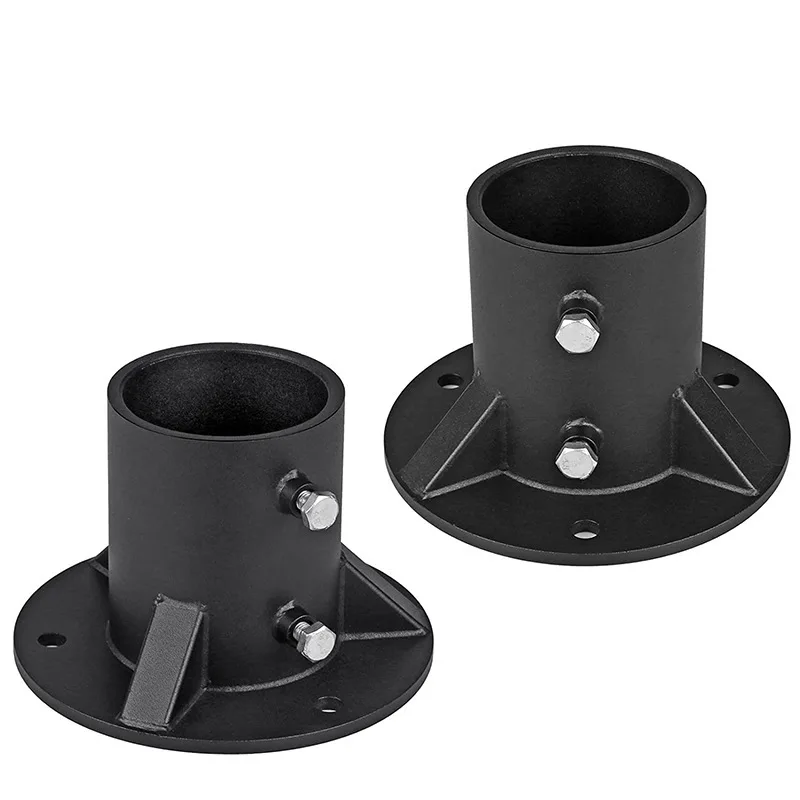 Heavy Duty Metal Balustrade Floor Flanges for Fence Mailbox Flagpole Street Light Mounting Base Adapter