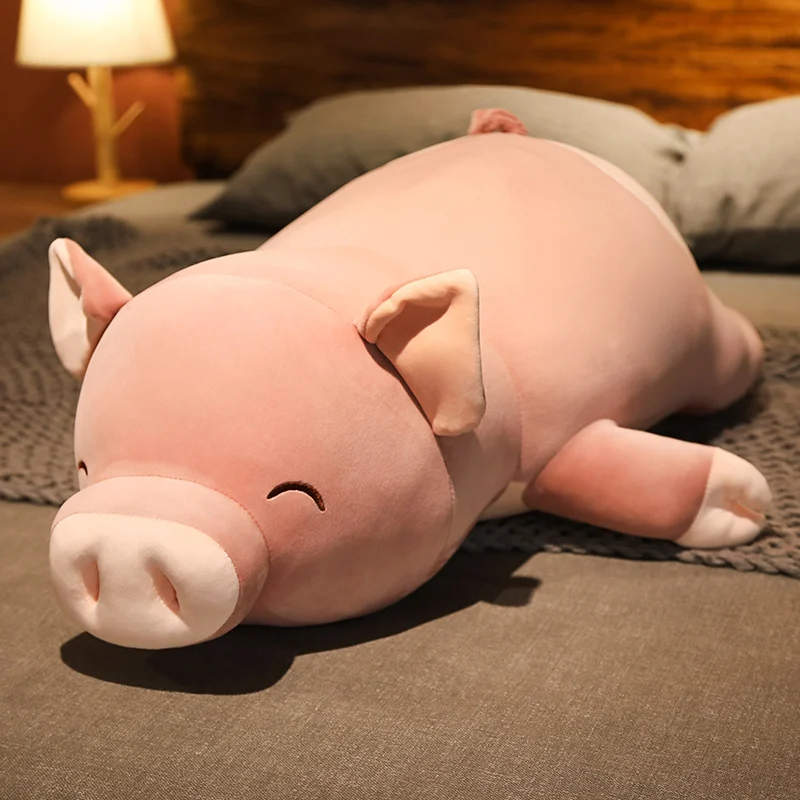 1pc 50-100CM Soft Down Cotton Cute Pig Plush Doll Stuffed Lovely Pink Piggy Doll Baby Software Pillow Gift for Girlfriend