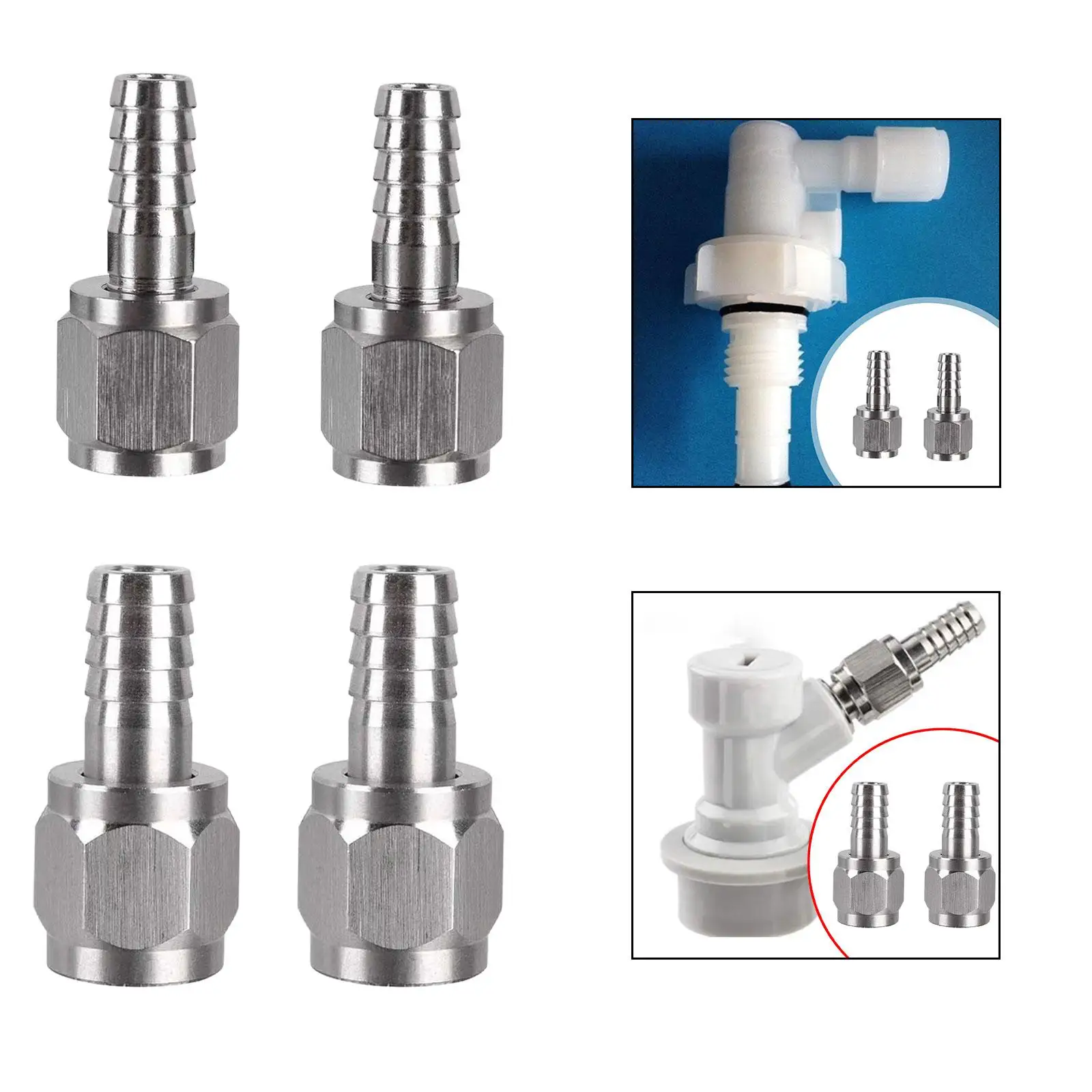 Hose Barb Fitting Coupler Fitting High Performance Sturdy Professional Accessories Wear Resistant for Pump Fitting Water Fuel