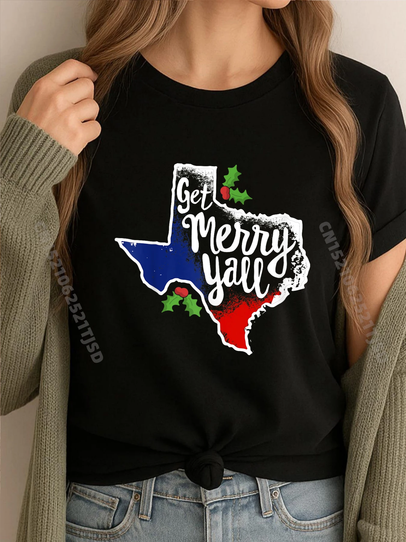 

Получите Merry Y All Southern Slang Matching Texas Christmas Красная и черная футболка с рисунком Футболки WashedParty