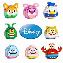 Kawaii Disney Mini Building Blocks Anime Figures Hello Kitty Kuromi Cartoon Mickey Stitch Brick Model Assembly Children toys