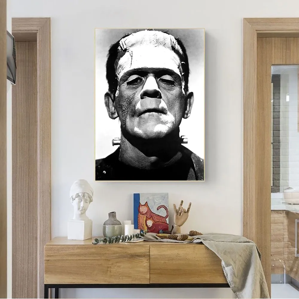 Frankenstein Classic Horror Movie Poster No Framed Poster Kraft Club Bar Paper Vintage Wall Art Painting Bedroom Study Stickers