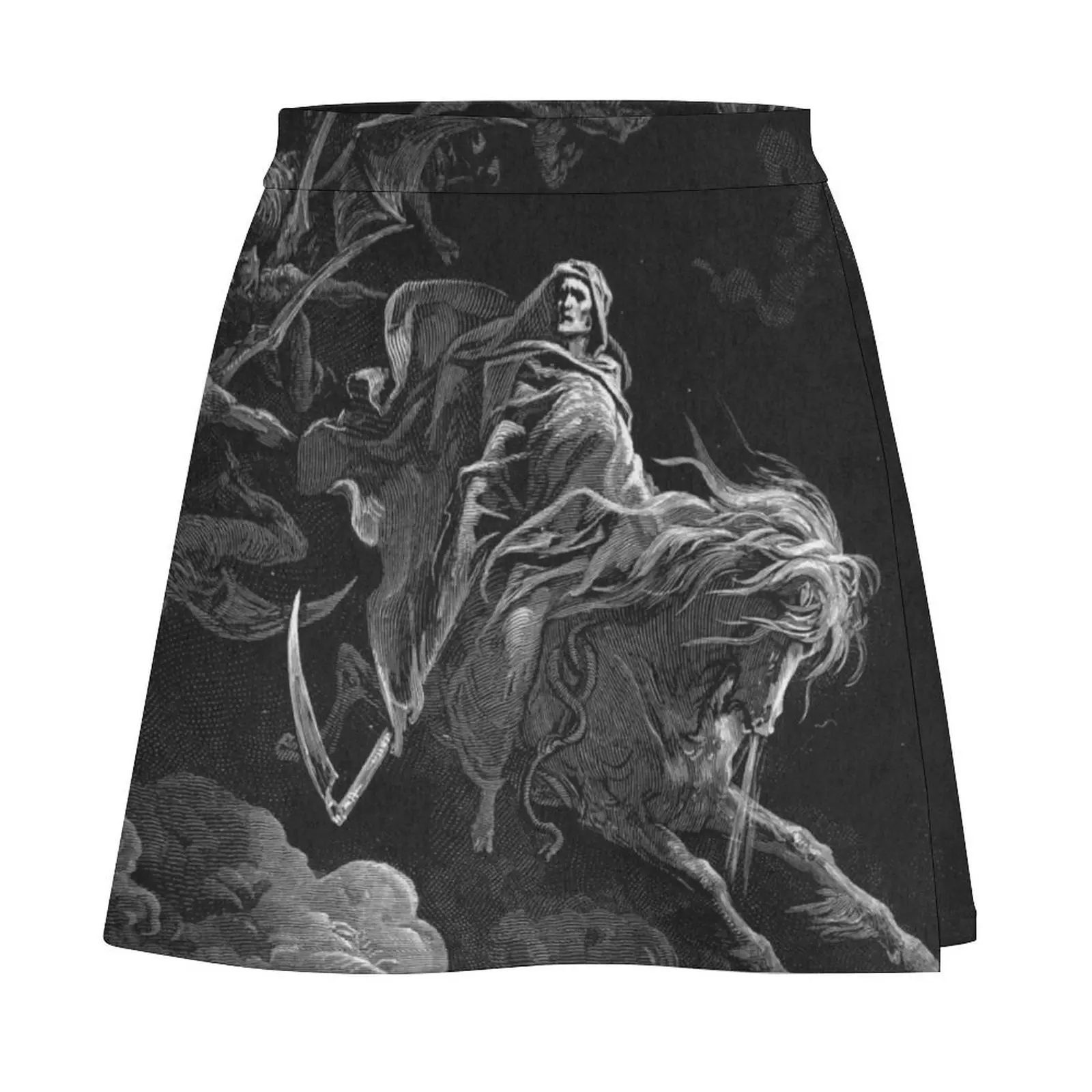 Death on a Pale Horse - Gustave Dore Mini Skirt Korean skirts luxury designer clothing women Short skirts Mini Skirt