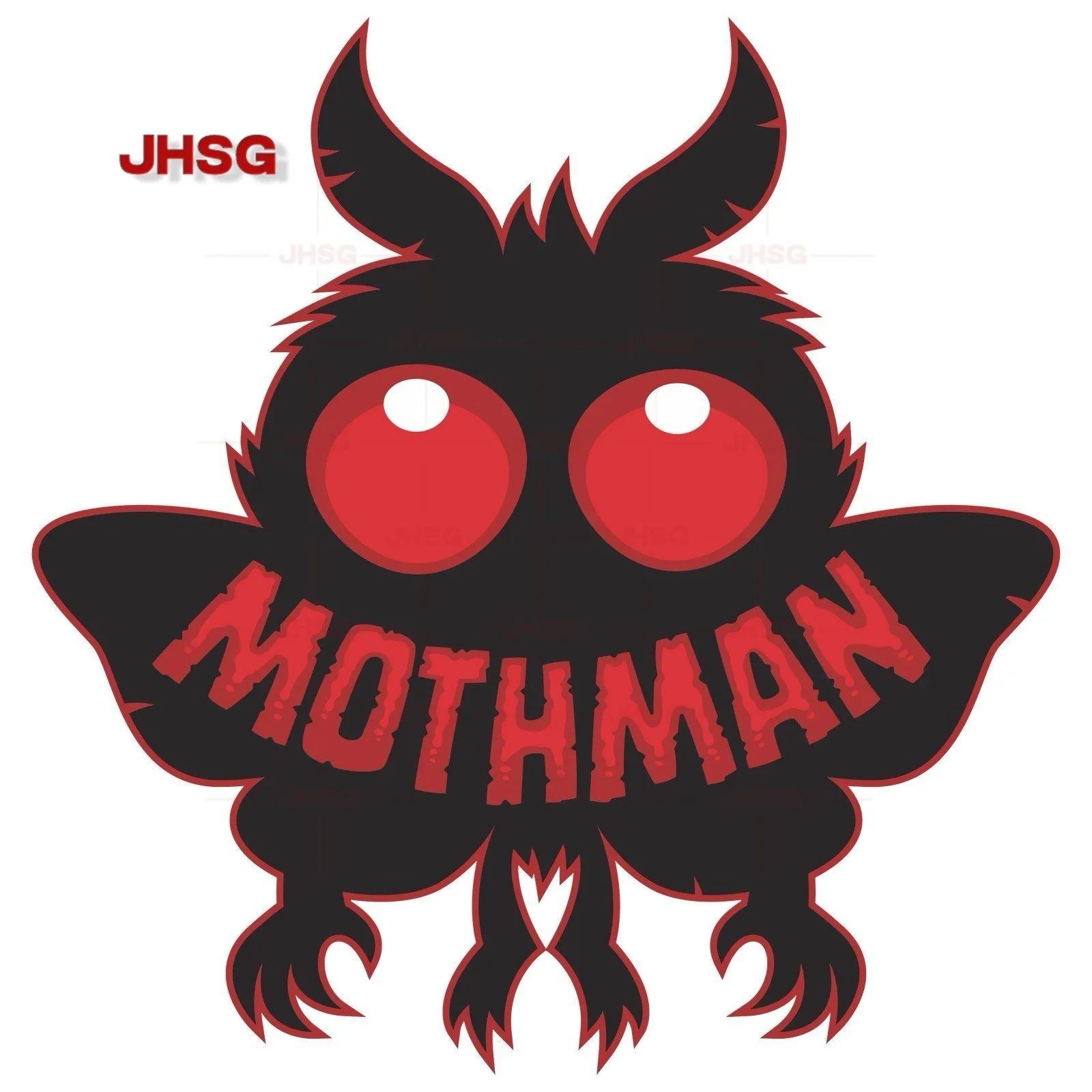 Mothman Car Sticker Cryptid Urban Legend Mythical Vinyl Decal Waterproof for Car Window Door Bumper Truck Auto Decor