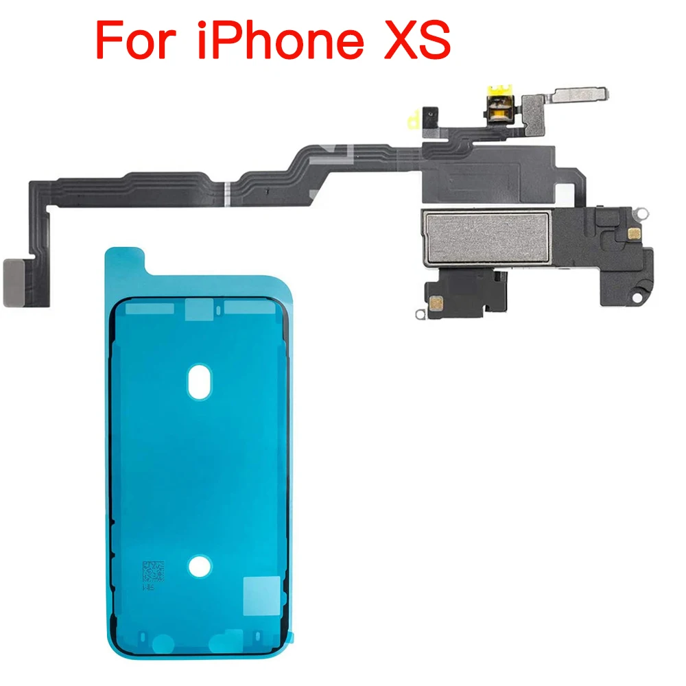 Ear Speaker Flex Cable With Proximity Light Sensor For iPhone X XR XS 11 12 Mini Pro MAX And Waterproof Tape