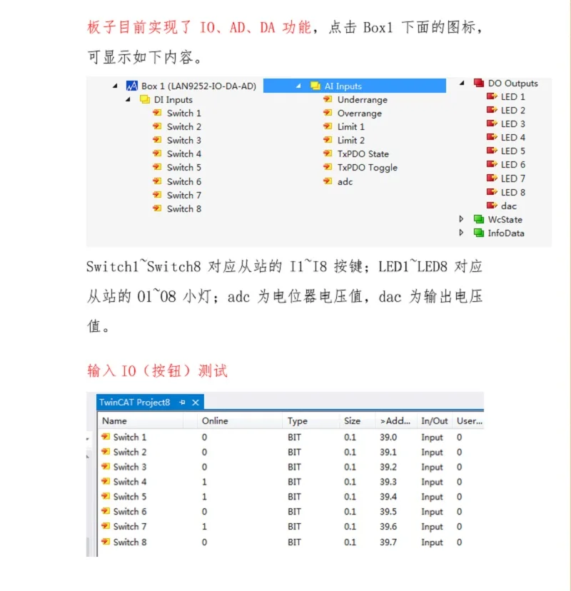 EtherCat Nô Lệ Ga Ban Phát Triển STM32 GD32F407 + LAN9252 /53 Bảng Học Chữ IOADDA Cổng Nối Tiếp