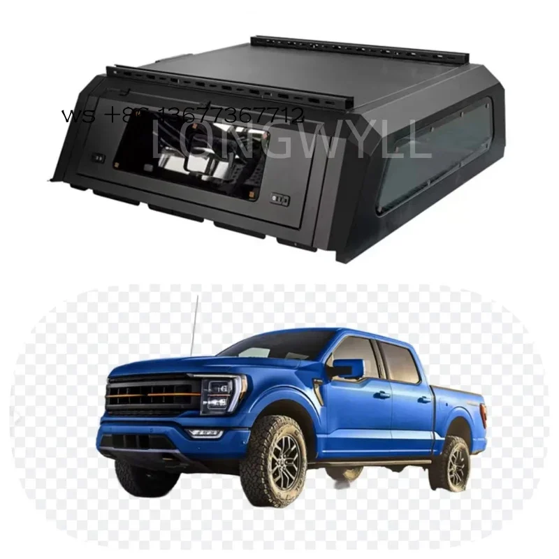 

Factory hot salesHeavy-Duty Waterproof Anti-Rust Aluminum Alloy Pickup Canopy F-150 5.5 FT Truck Bed Camper Shell Smart