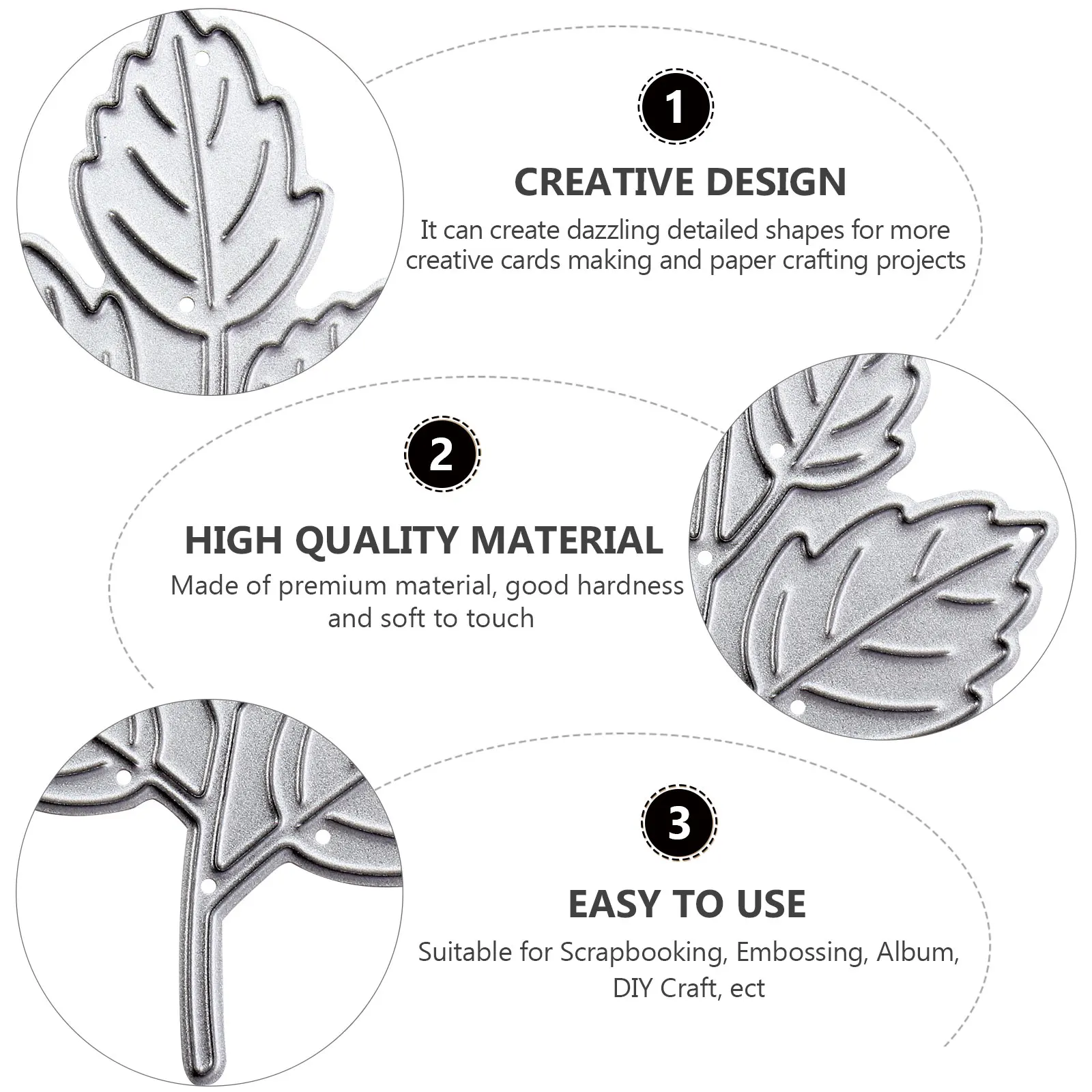 

Christmas Cutting Dies for Stencils Scrapbook Decor Punch Hole Mould Craft Templates Premium Material Durable Reusable