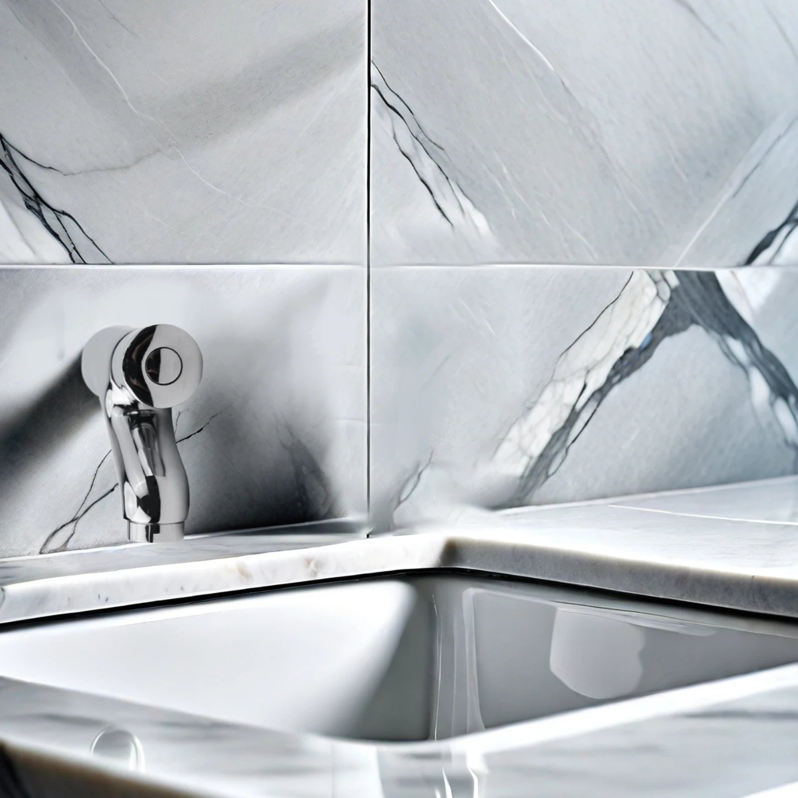 

Смеситель для раковины настенный, хромированный, из высококачественной латуни, с функцией самозакрытия, для установки на стену