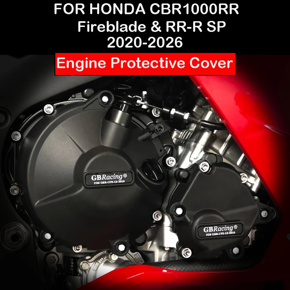 

GBRacing For HONDA CBR1000RR Fireblade & RR-R SP Engine Cover Set 2020-2025 Clutch Cover Pulse Cover protector de motor moto